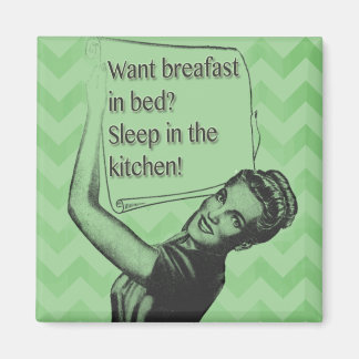 Breakfast in bed? magnet