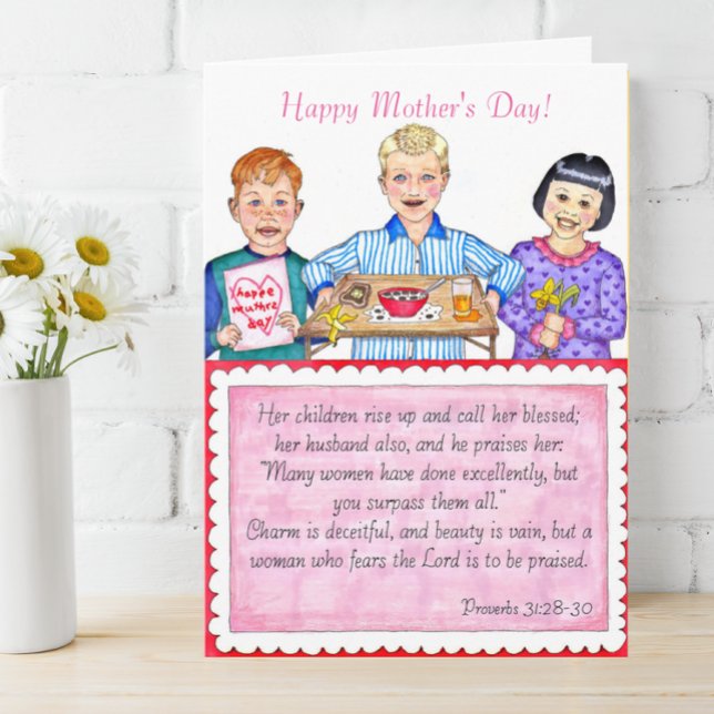 Breakfast in Bed Mother's Day Card (Creator Uploaded)