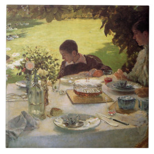 Breakfast in the Garden Ceramic Tile
