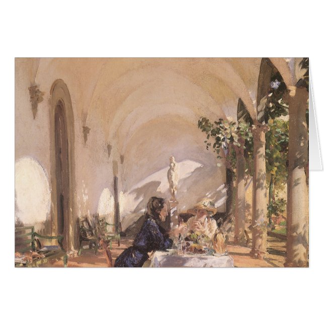 Breakfast in the Loggia by John Singer Sargent (Front Horizontal)