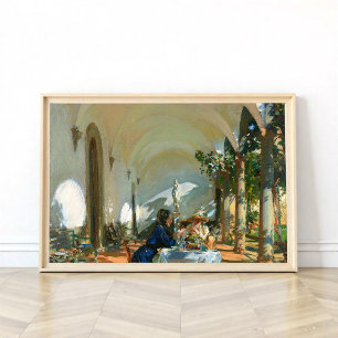 Breakfast in the Loggia, Sargent 1910  Poster