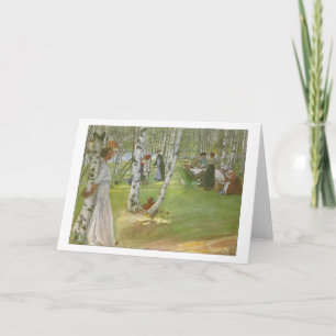 Breakfast in the Open by Carl Larsson Card