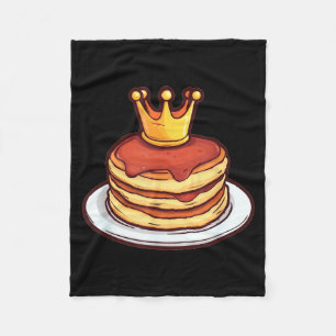 Breakfast King Costume with Funny Pancakes and Fleece Blanket