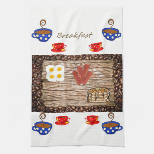 Breakfast kitchen hand towel