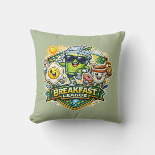 Breakfast League Badge Cushion