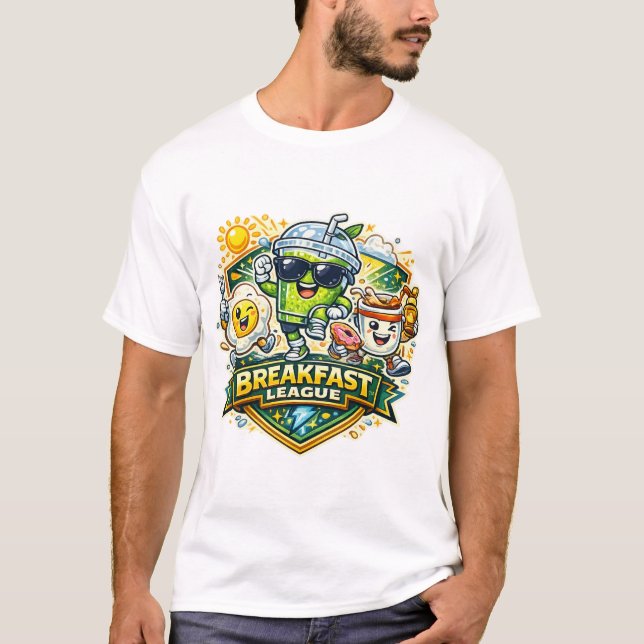 Breakfast League Badge T-Shirt (Front)