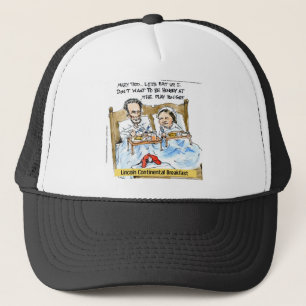 Breakfast Lincoln Funny Gifts, Tees, & Cards Trucker Hat