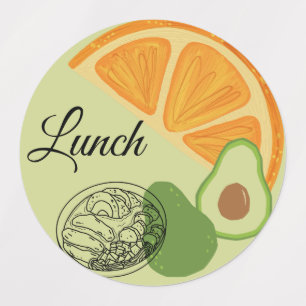 Breakfast, Lunch and Dinner Food Labels