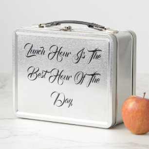 Breakfast Lunch Dinner Snack Yum Destiny Destiny's Metal Lunch Box