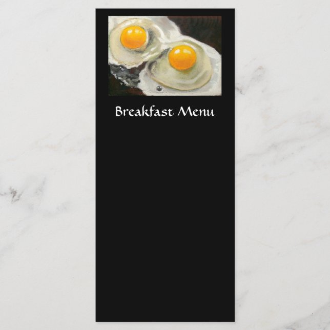 BREAKFAST MENU RACK CARD: EGGS: ARTWORK (Front)