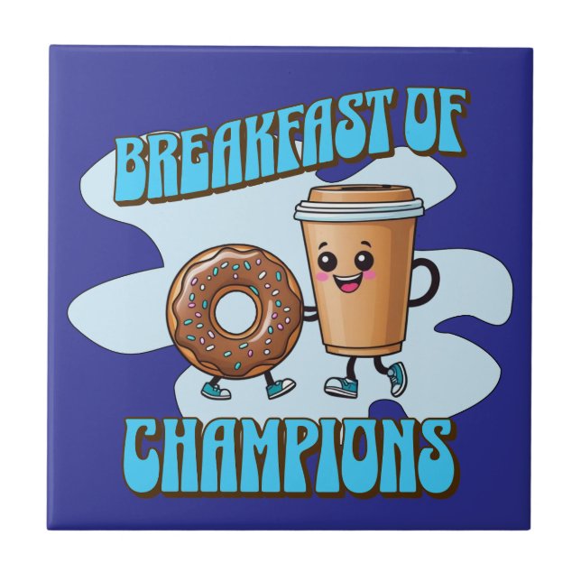 Breakfast of Champions Ceramic Tile (Front)