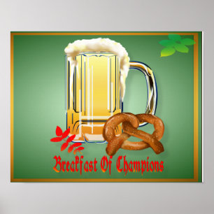 Breakfast of Champions-Happy Oktoberfest Poster