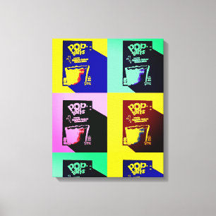 Breakfast of champions pop art canvas print