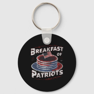 Breakfast Of Patriots Pancake American Cake 4th Of Key Ring