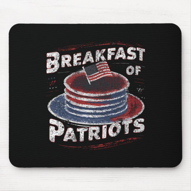 Breakfast Of Patriots Pancake American Cake 4th Of Mouse Pad (Front)