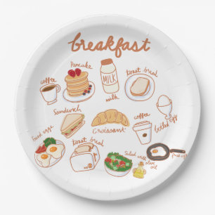 Breakfast Paper Plate
