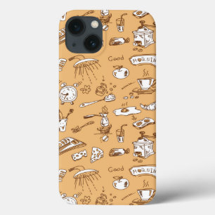 Breakfast Pattern 2 iPhone 13 Case