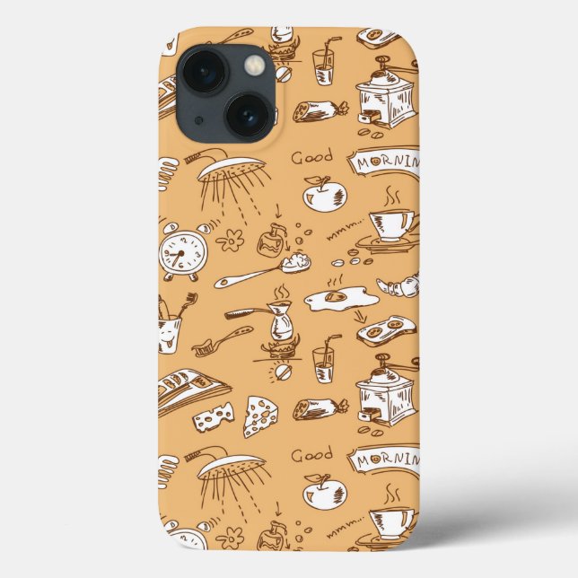 Breakfast Pattern 2 Case-Mate iPhone Case (Back)
