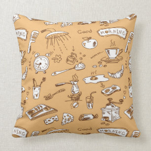 Breakfast Pattern 2 Cushion