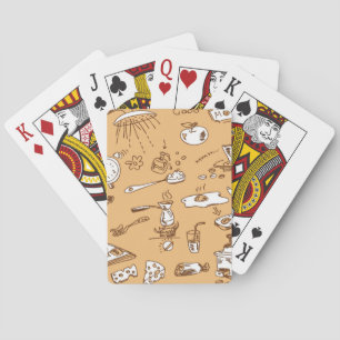 Breakfast Pattern 2 Playing Cards