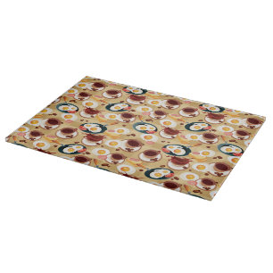 Breakfast Pattern 3 Cutting Board