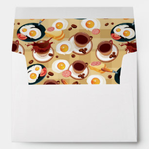 Breakfast Pattern 3 Envelopes
