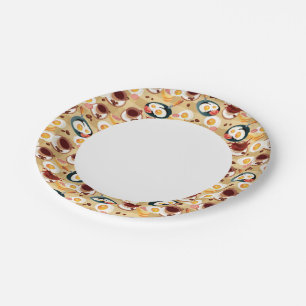 Breakfast Pattern 3 Paper Plate