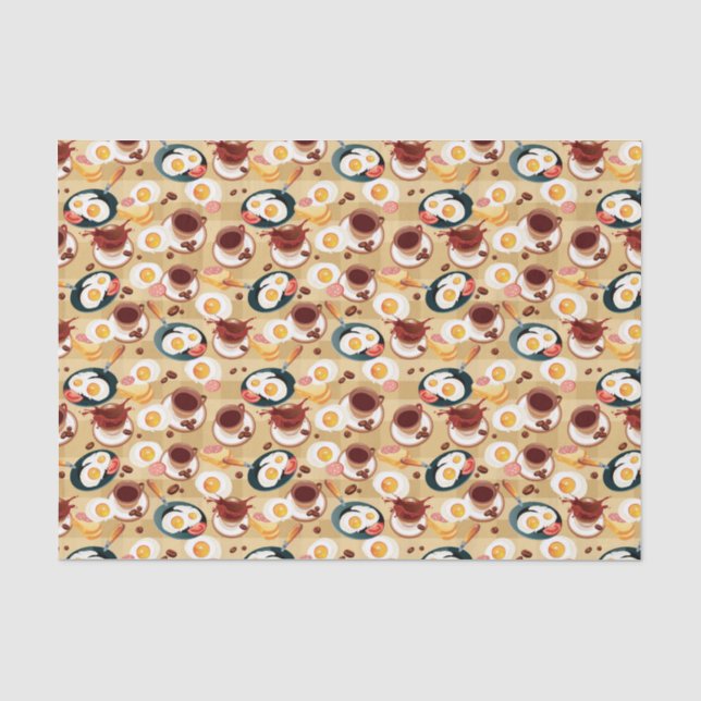 Breakfast Pattern 3 Tissue Paper (Front)