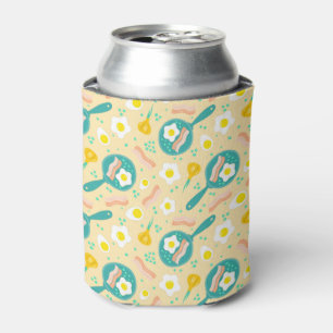 Breakfast Pattern Can Cooler