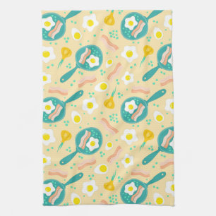 Breakfast Pattern Tea Towel
