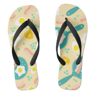 Breakfast Pattern Thongs