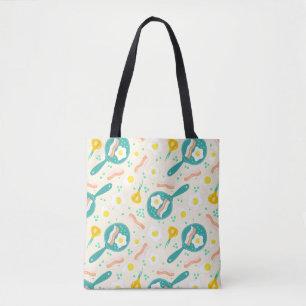 Breakfast Pattern Tote Bag