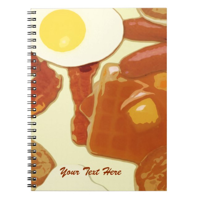 Breakfast Personalised Notebook (Front)