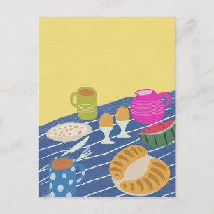 Breakfast Picnic Postcard
