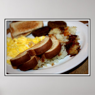 Breakfast Pile Poster