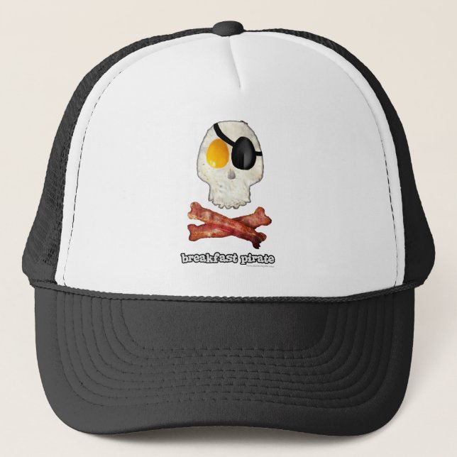 Breakfast Pirate... Trucker Hat (Front)