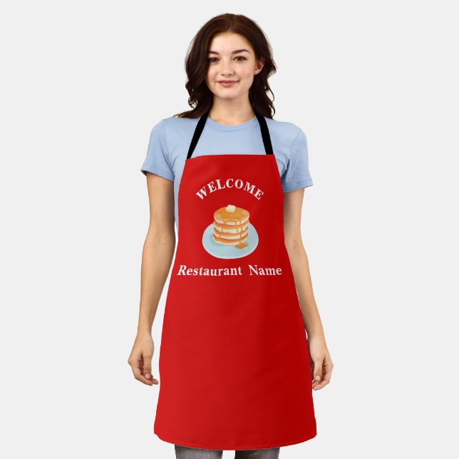 Breakfast restaurant welcome bakery Personalised  Apron (Worn)