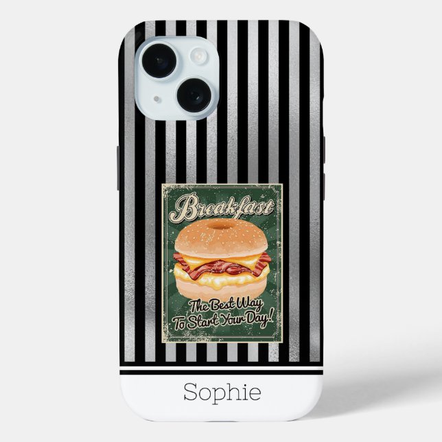 Breakfast Retro Samsung  Case-Mate iPhone Case (Back)