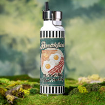 Breakfast Retro Thor Water Bottle