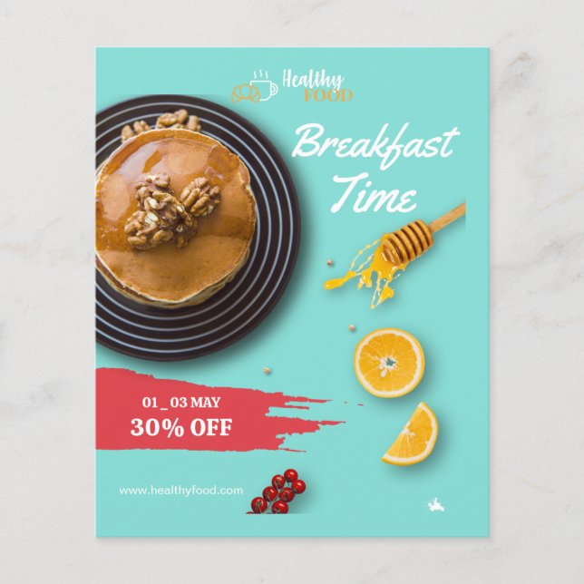 Breakfast Sale, Coffee Shop Breakfast Menu (Front)