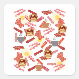 Breakfast  square sticker