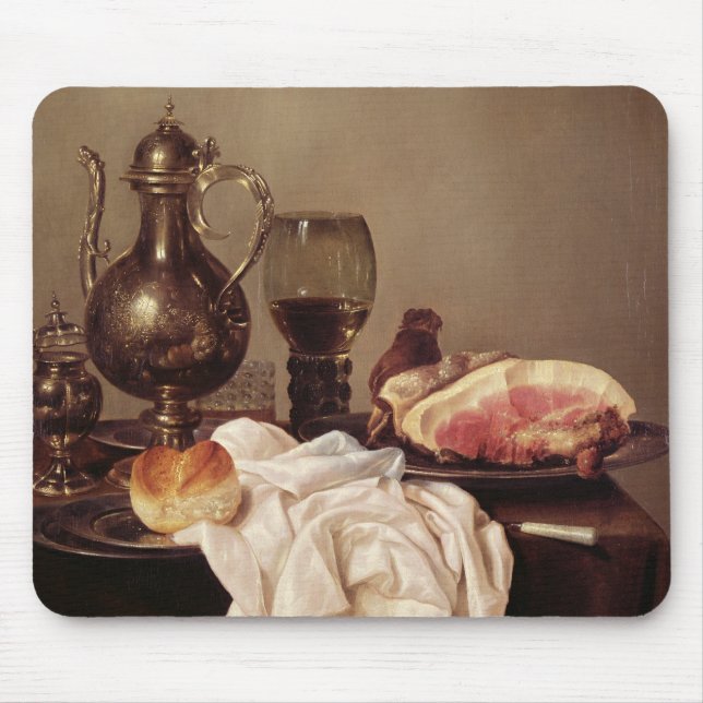 Breakfast Still Life (oil on panel) Mouse Pad (Front)