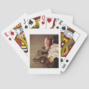 Breakfast Still Life (oil on panel) Playing Cards