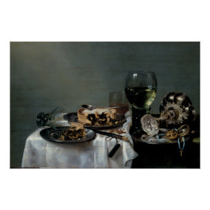 Breakfast Table with Blackberry Pie by Heda Poster