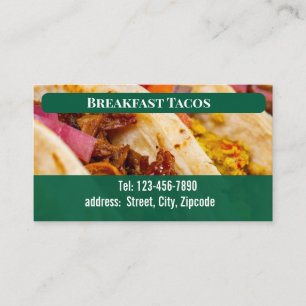 breakfast tacos  business card