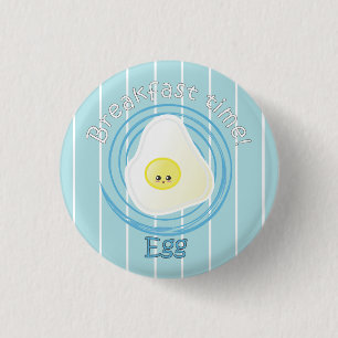 Breakfast Time - Egg 3 Cm Round Badge