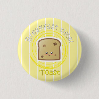 Breakfast Time - Toast 3 Cm Round Badge