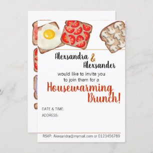 Breakfast Toast Brunch Invitations