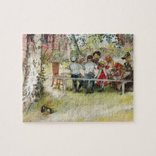 Breakfast under the Big Birch by Carl Larsson Jigsaw Puzzle