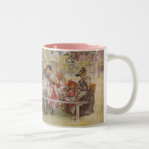 Breakfast Under the Big Birch Two-Tone Coffee Mug